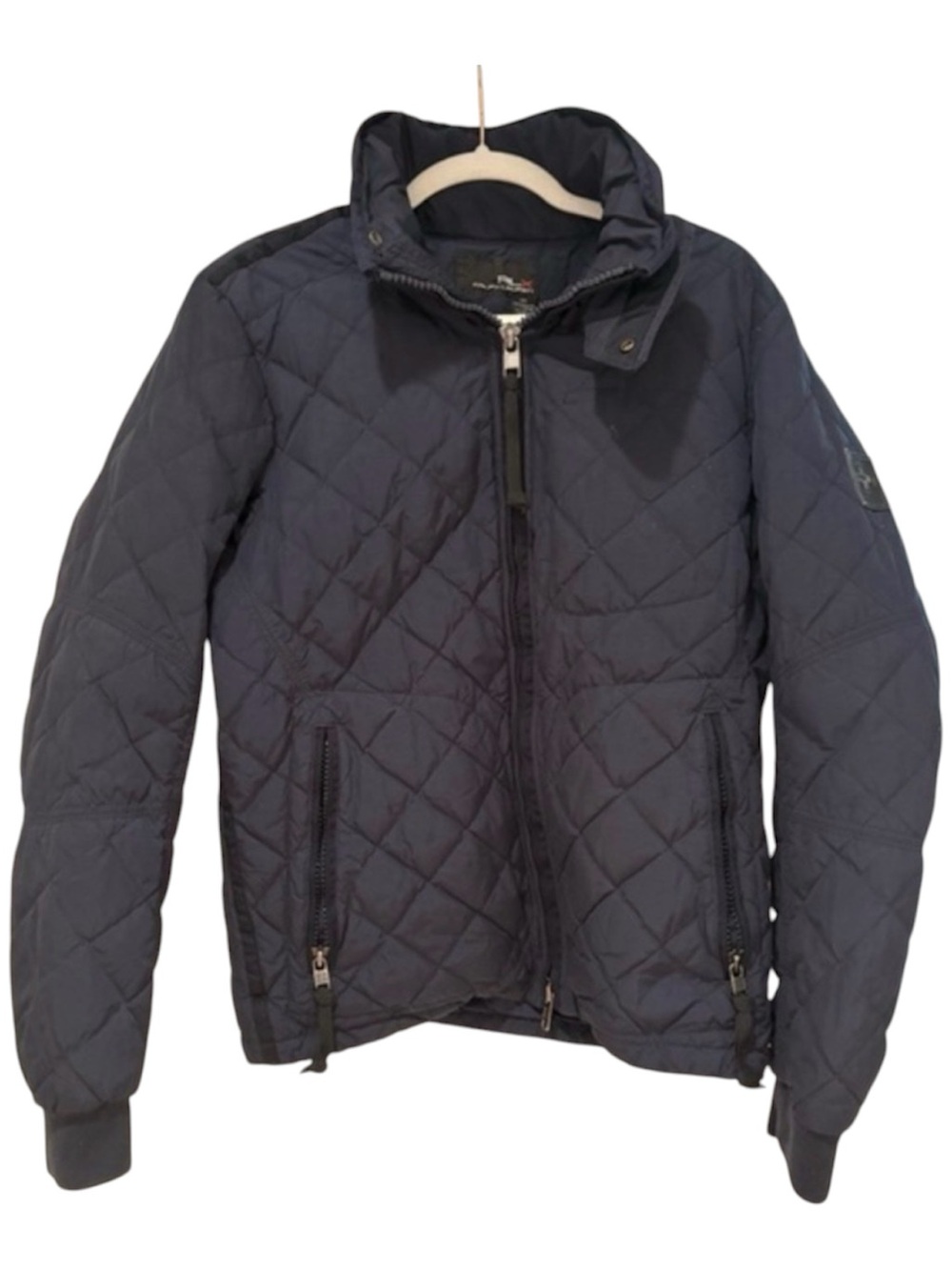 RALPH LAUREN RLX | men’s Quilted Down warm puffer Jacket Aviator Navy Medium